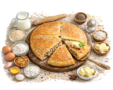 Мясной пирог на кефире