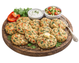 Рубленые курино-овощные котлеты в духовке