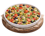 Салат с нутом и овощами