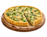 Пирог из песочного теста с курицей и брокколи