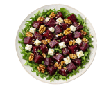 Салат с запечённой свёклой, фетой и грецкими орехами